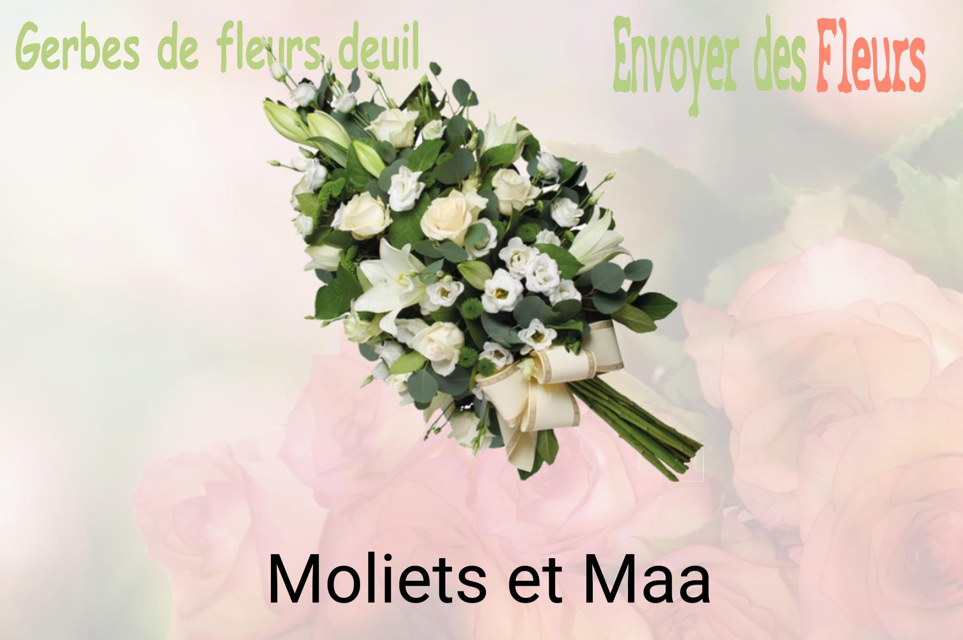 Gerbe de fleurs de deuil livrée à Moliets-et-Maa
